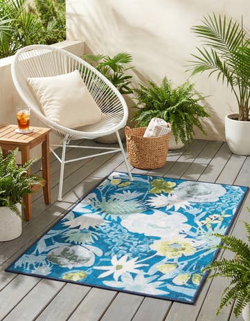 2' x 3' 1 Easy-Clean Jill Zarin Caribbean Indoor / Outdoor Rug