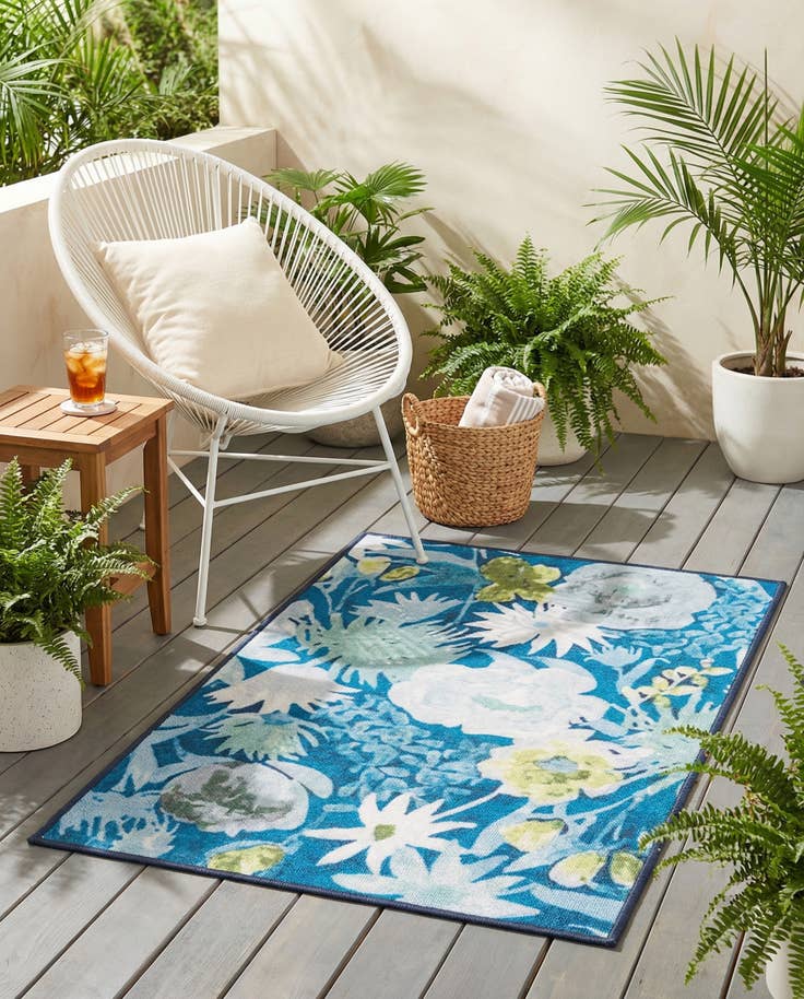 Detail image of 2' x 3' 1 Easy-Clean Jill Zarin Caribbean Indoor / Outdoor Rug