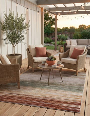 Easy-Clean Modern Indoor / Outdoor Rug