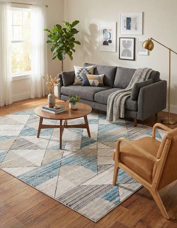 Blue Leipzig Rug
