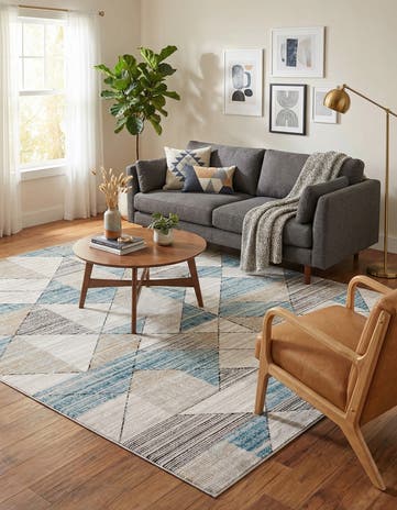 Blue Leipzig Rug