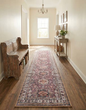 2' 7 x 12' Washable Timeless Runner Rug