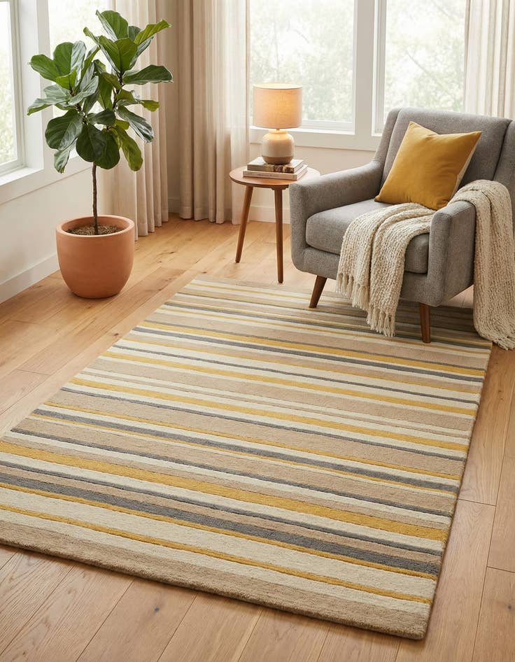 Detail image of 4' x 5' 6 Luna Wool Rug