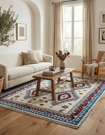 5' x 7' 6 Hand Knotted Moroccan Wool Rug