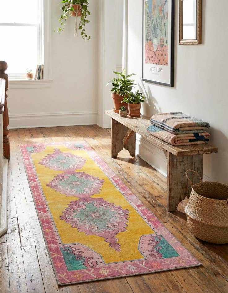 Detail image of 2' x 7' 10 Washable Timeless Runner Rug