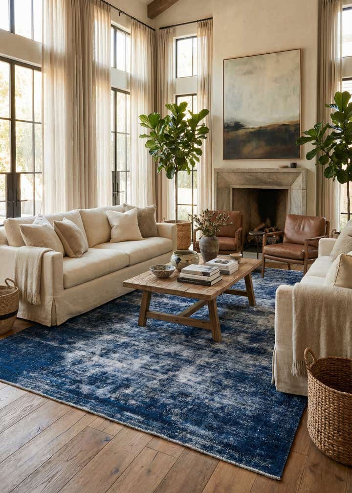 6' 8 x 10' 1 Hand Knotted Ultra Vintage Persian Wool Rug