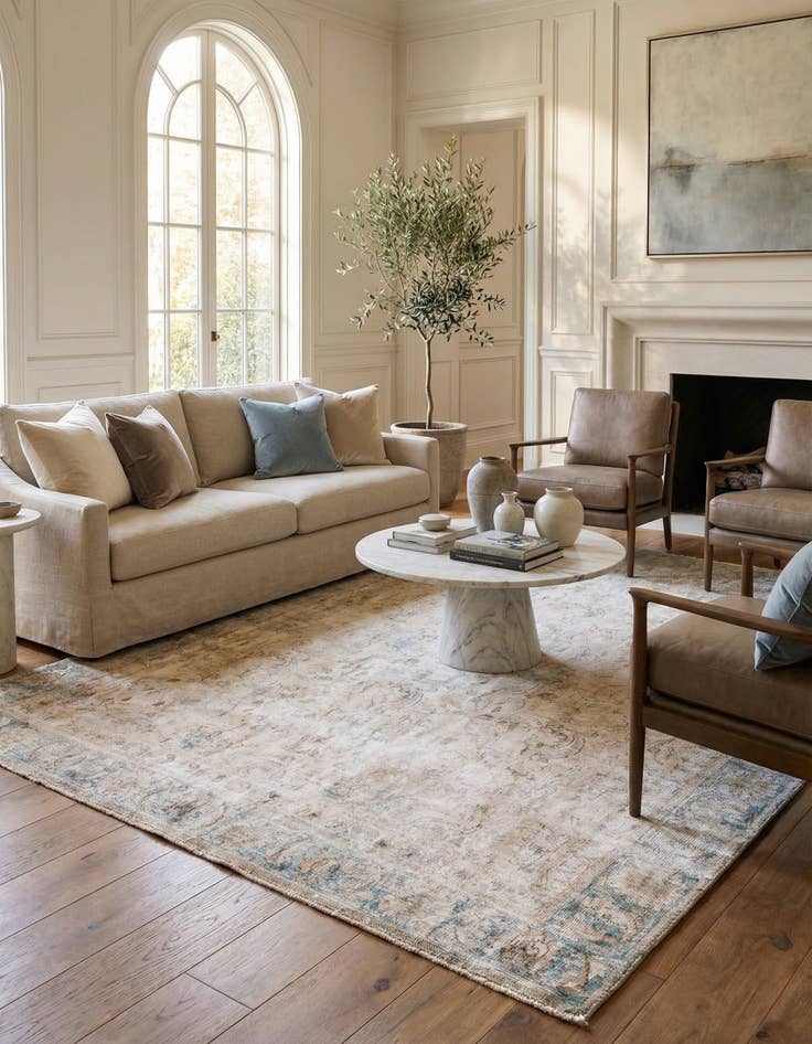 Detail image of 8' 4 x 11' 6  Hand Knotted Ultra Vintage Persian Wool Rug