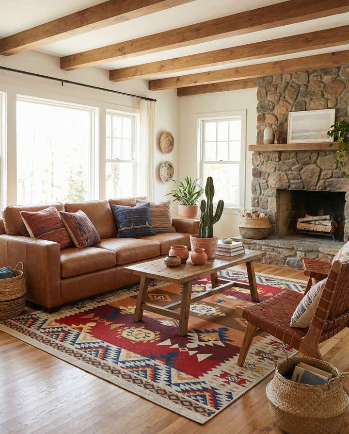 9' x 12' Easy-Clean Baja Indoor / Outdoor Rug