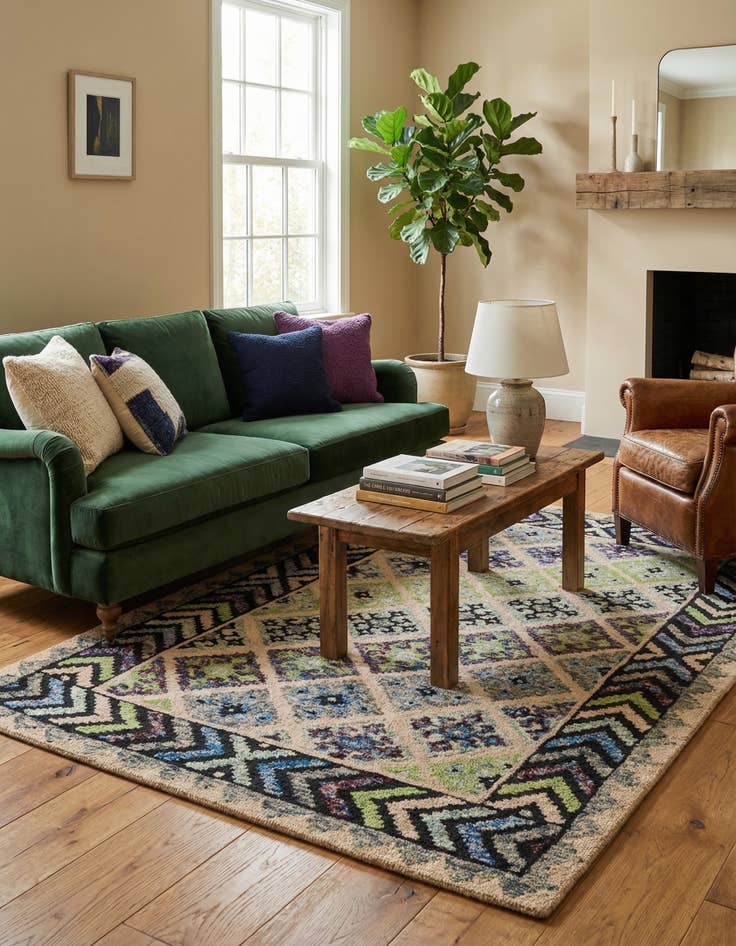 Detail image of 5' x 7' 5 Luna Wool Rug