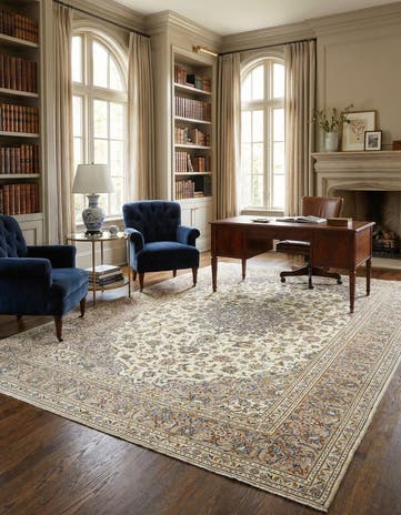 8' x 11' 11 Kashan Rug