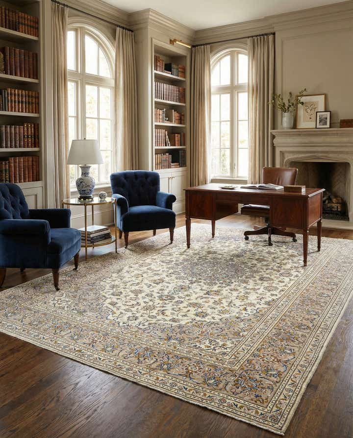 8' x 11' 11 Kashan Rug