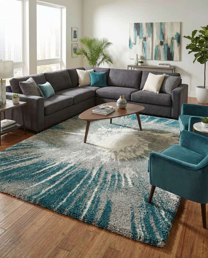 9' x 12' Soft Touch Shag Rug