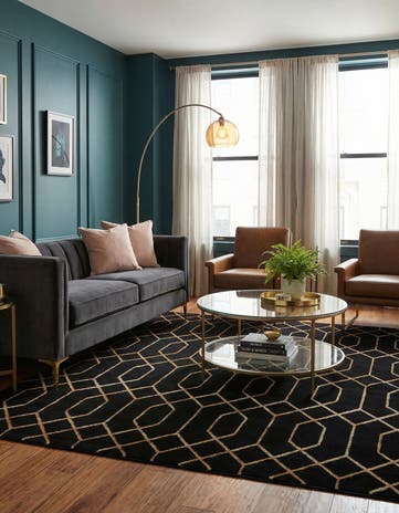7' 10 x 7' 10 Marilyn Monroe™ Glam Trellis Square Rug