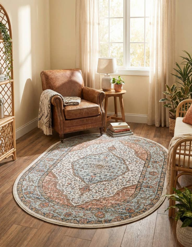 Detail image of 5' 3 x 8' Nyla Oval Rug