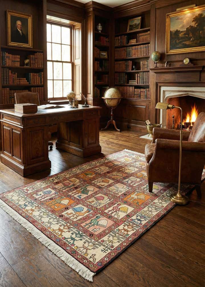 3' 10 x 6' Tapestry Wool Rug