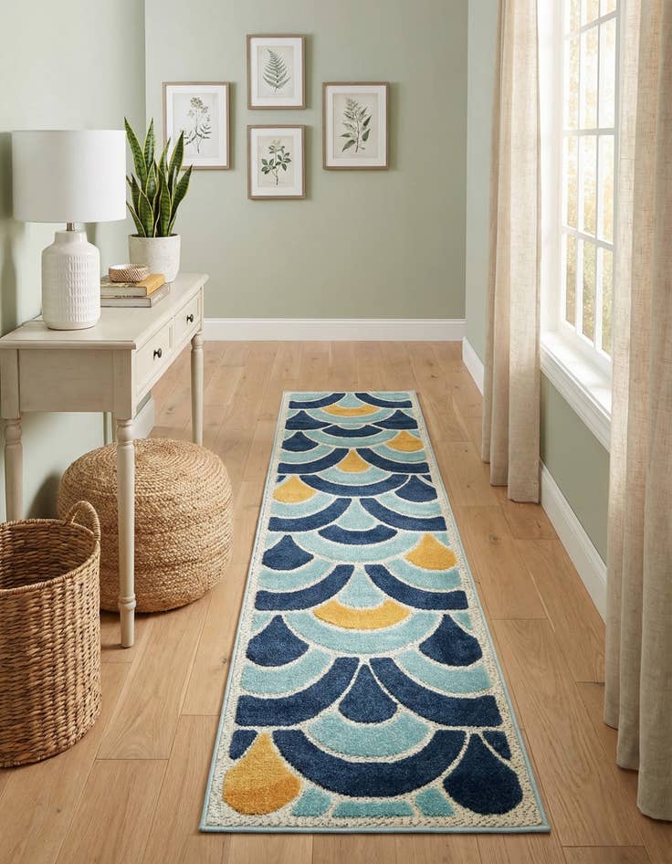 Detail image of  2' x 10'  Washable Belize Indoor / Outdoor Runner Rug