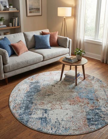 5' 3 x 5' 3 Kamala Washable Round Rug