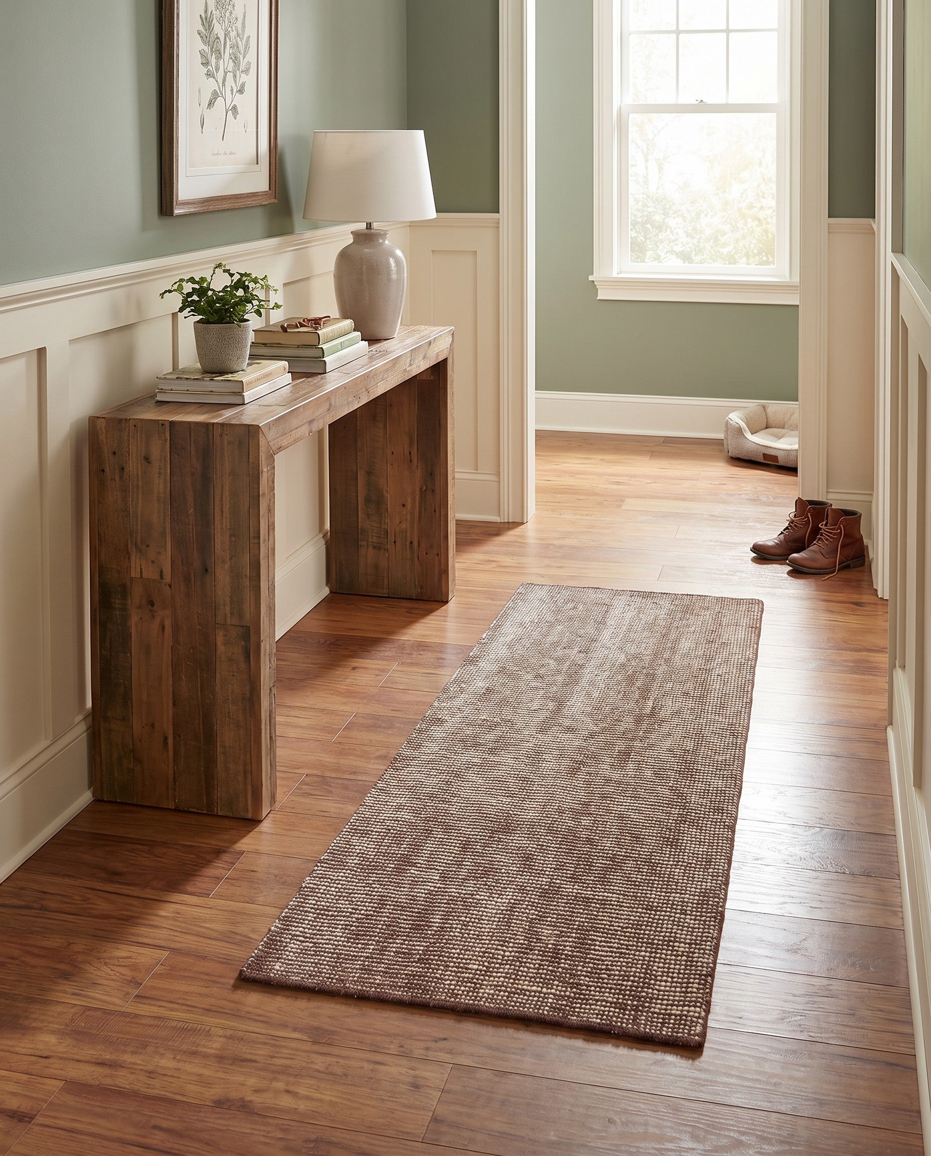 2' x 5' 1 Hand Woven Jill Zarin English Manor Wool Runner Rug