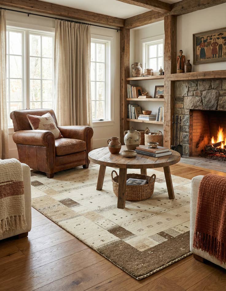 Detail image of 4' x 6'  Hand Knotted Kashkuli Gabbeh Wool Rug