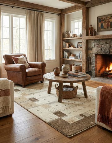 4' x 6' Hand Knotted Kashkuli Gabbeh Wool Rug