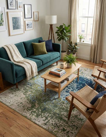 7' x 10' Washable Hyacinth Rug