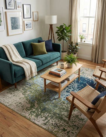 7' x 10' Washable Hyacinth Rug