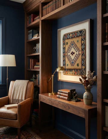 1' 5 x 1' 9 Textile Wall Art Square Rug