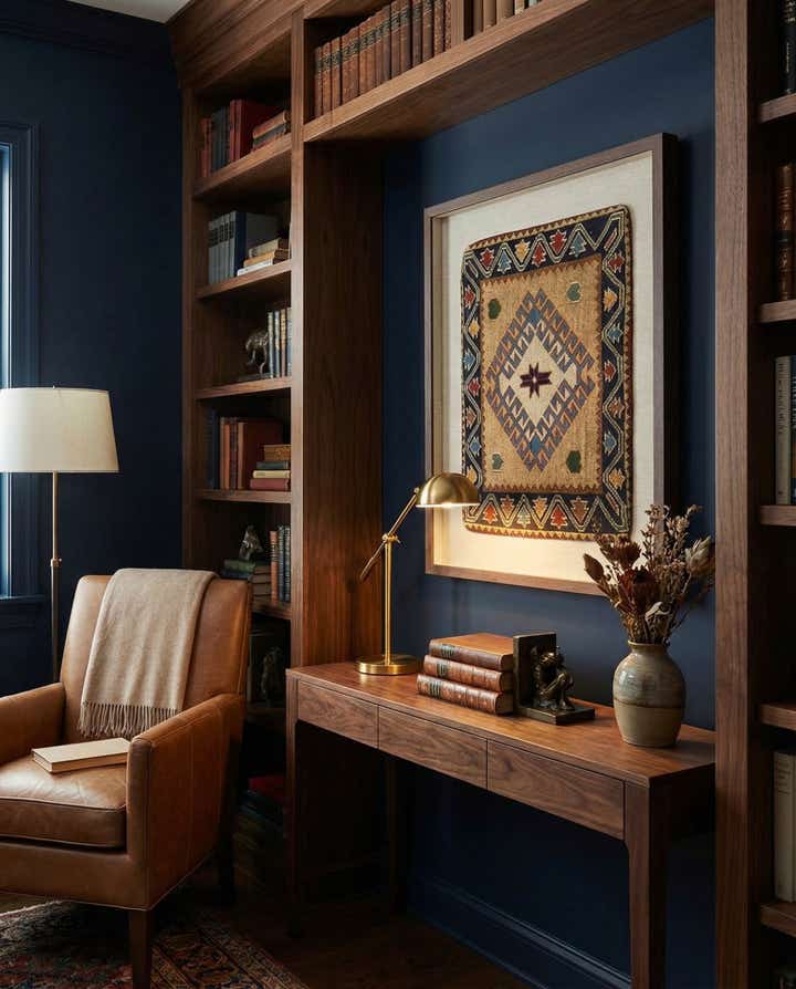 1' 5 x 1' 9 Textile Wall Art Square Rug