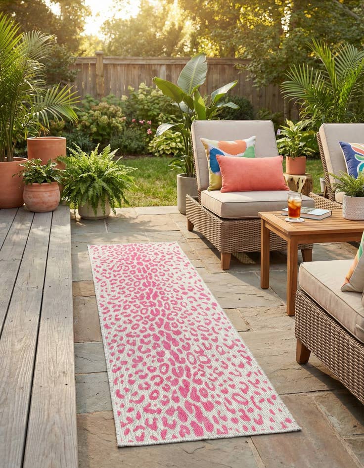 Detail image of 2' x 8'  Washable Safari Indoor / Outdoor Runner Rug