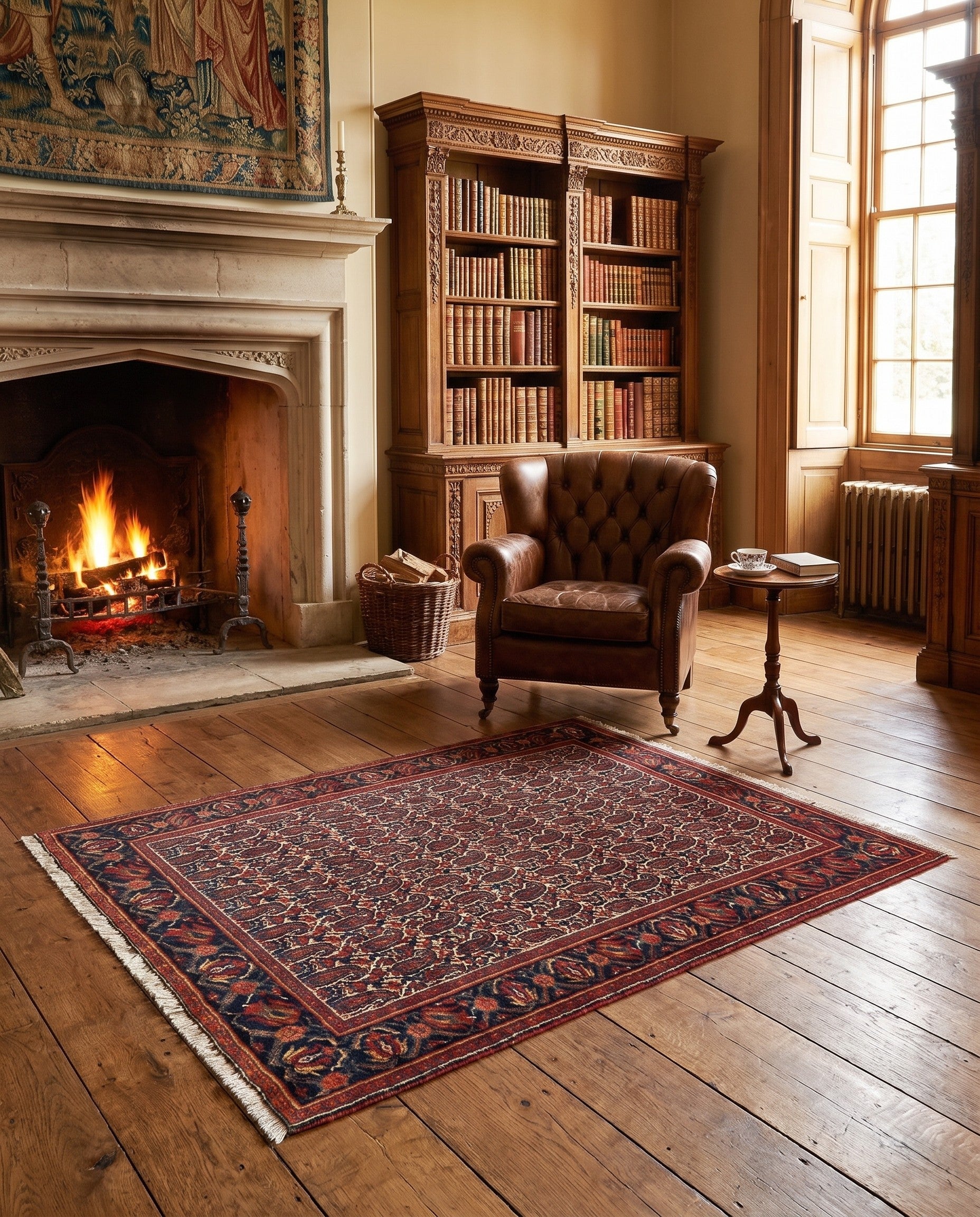 4' 6 x 6' 3 Malayer Wool Rug