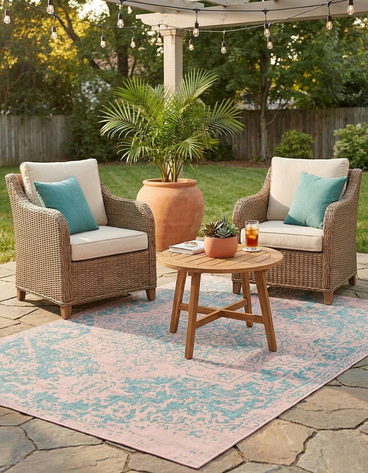 Detail image of 7' x 10'  Washable Jill Zarin Dubai Indoor / Outdoor Rug