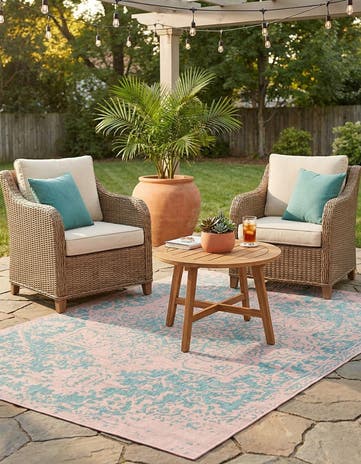 7' x 10' Easy-Clean Jill Zarin Dubai Indoor / Outdoor Rug
