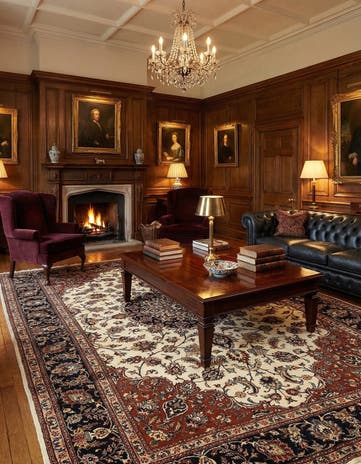6' 6 x 9' 10 Mashad Wool Rug
