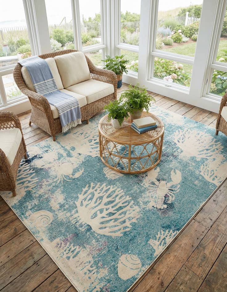 Detail image of  9' x 12' 2  Washable Amalfi Rug