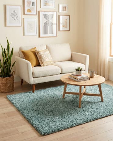  3' x 5' 3 Solid Shag Rug