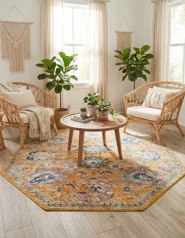 5' x 5' Lola Octagon Rug