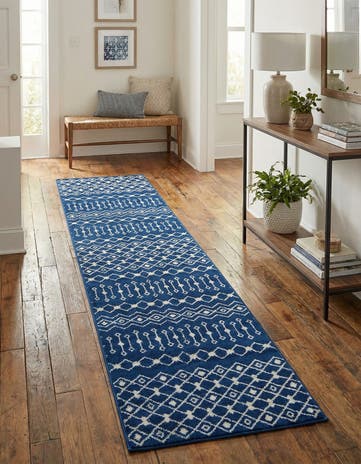 2' 7 x 12' Moroccan Trellis Runner Rug