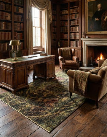 5' 9 x 9' 5 Vintage Royal Wool Rug
