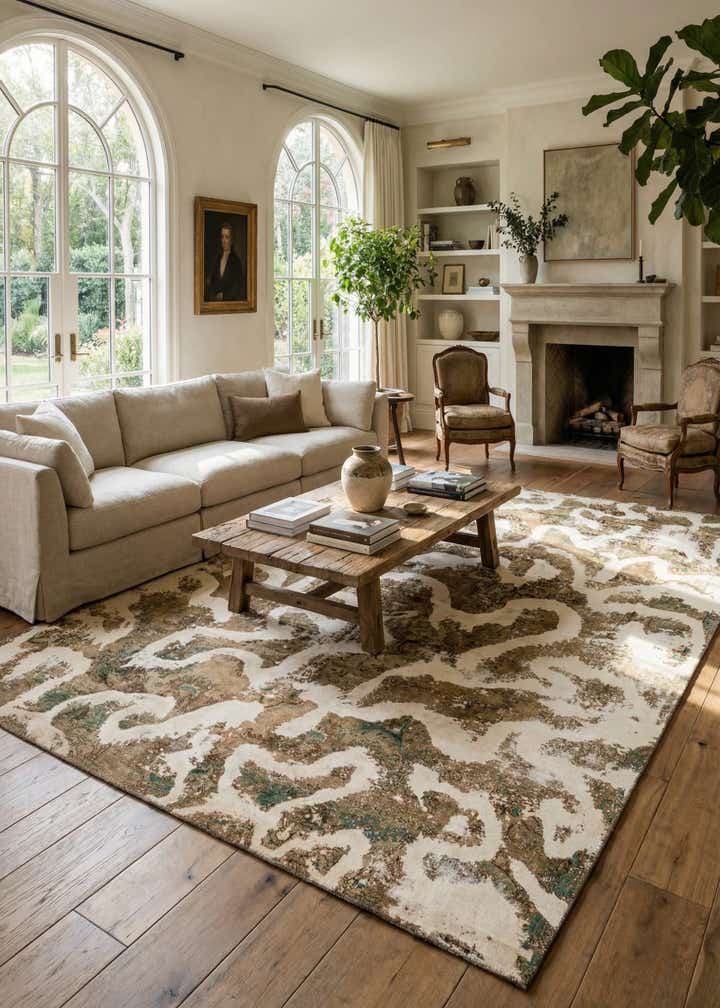 9' 4 x 12' 2 Hand Knotted Ultra Vintage Persian Wool Rug