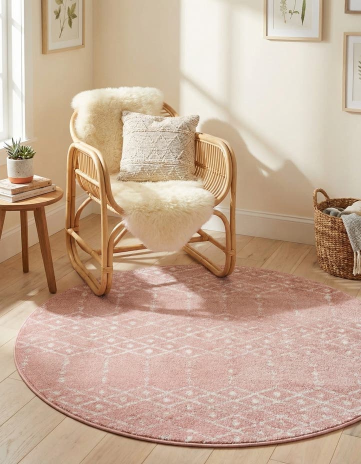 4' 1 x 4' 1 Paxon Trellis Round Rug