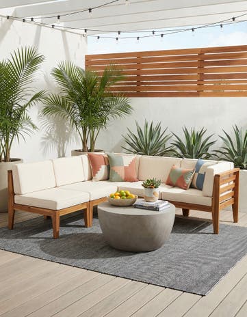 9' x 12' Easy-Clean Jill Zarin Palm Springs Indoor / Outdoor Rug