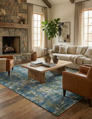8' 1 x 10' 10 Hand Knotted Ultra Vintage Persian Wool Rug