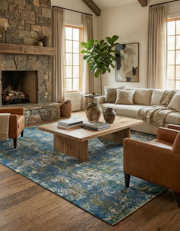 8' 1 x 10' 10 Hand Knotted Ultra Vintage Persian Wool Rug