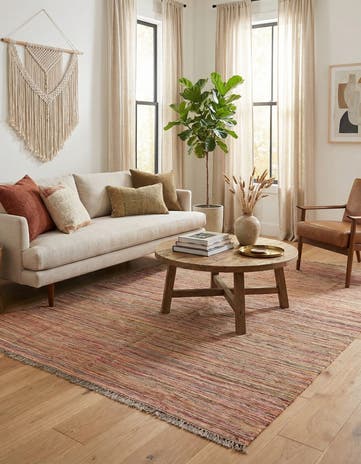 5' 10 x 8' Hand Woven Kilim Modern Wool Rug