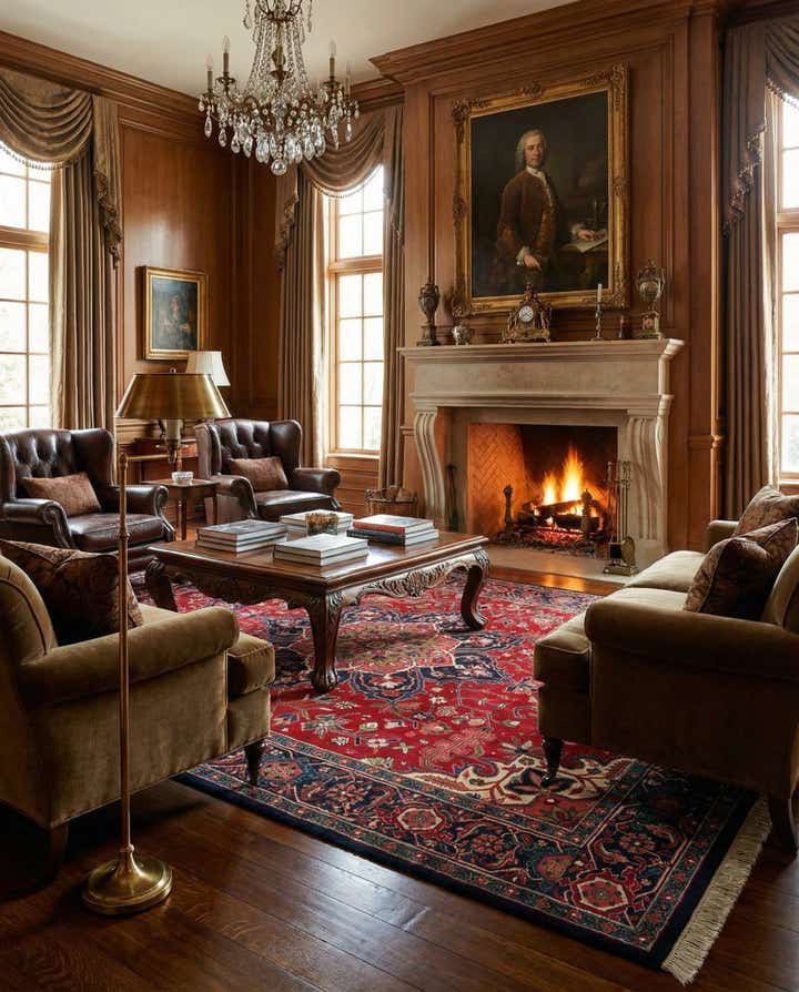 8' 2 x 11' 7 Hand Knotted Heriz Wool Rug