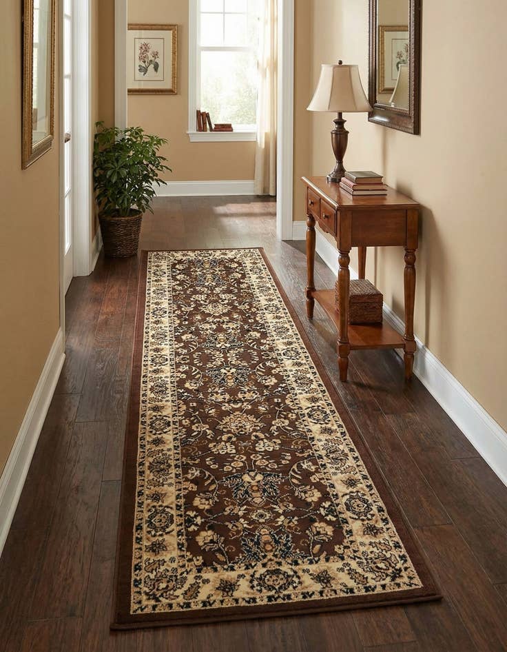 Detail image of 2' 7 x 10' Kashan Design Runner Rug