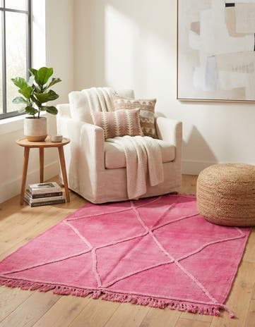 3' 6 x 5' Hand Woven Kilim Modern Wool Rug