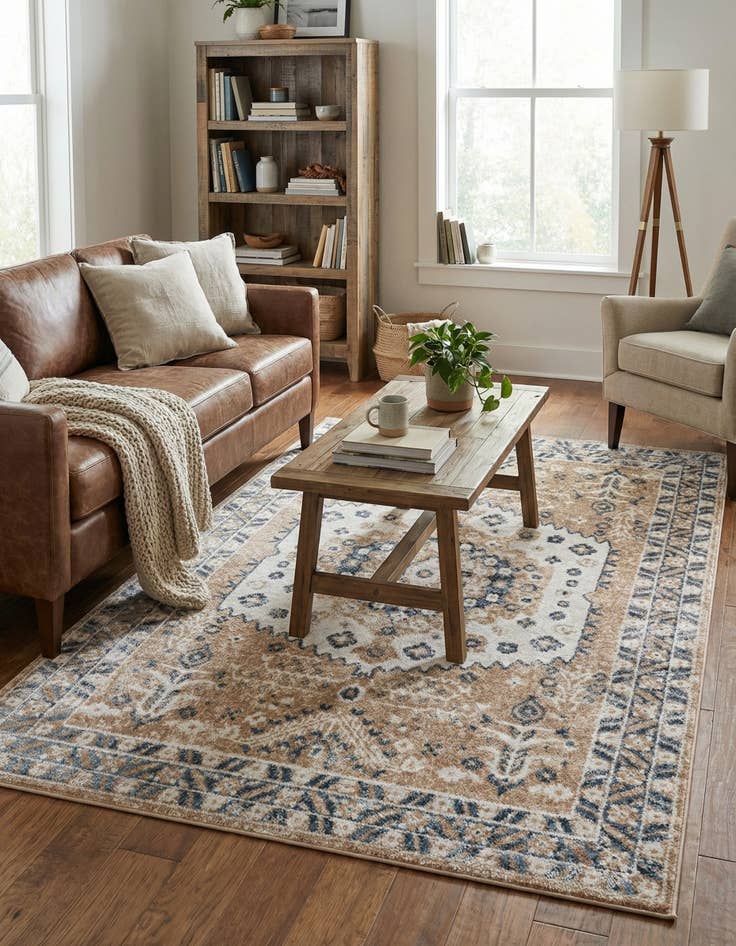 Detail image of 5' 3 x 8' Oxford Rug