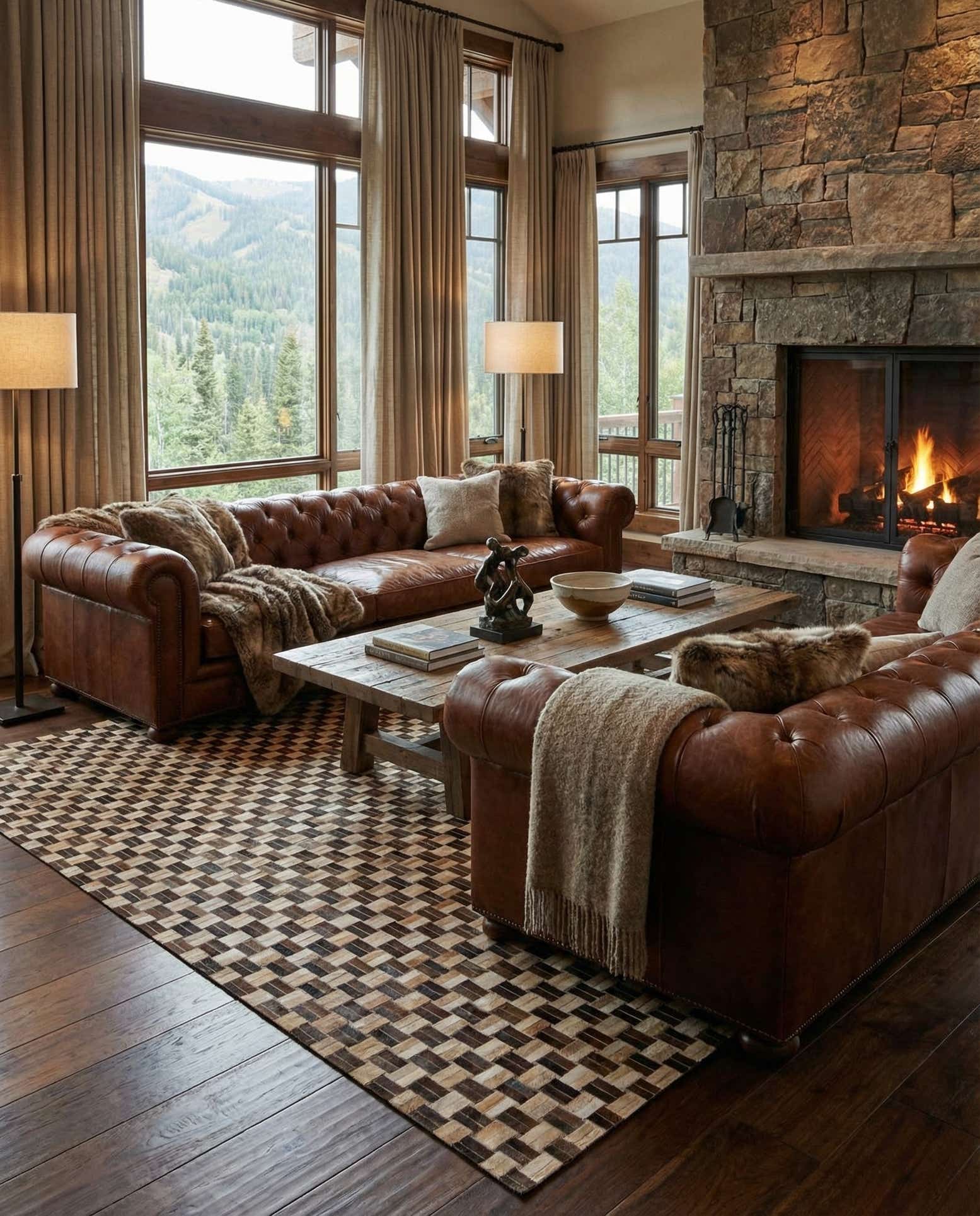 7' 8 x 9' 9 Cowhide - Patchwork Rug