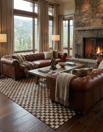 7' 8 x 9' 9 Cowhide - Patchwork Rug